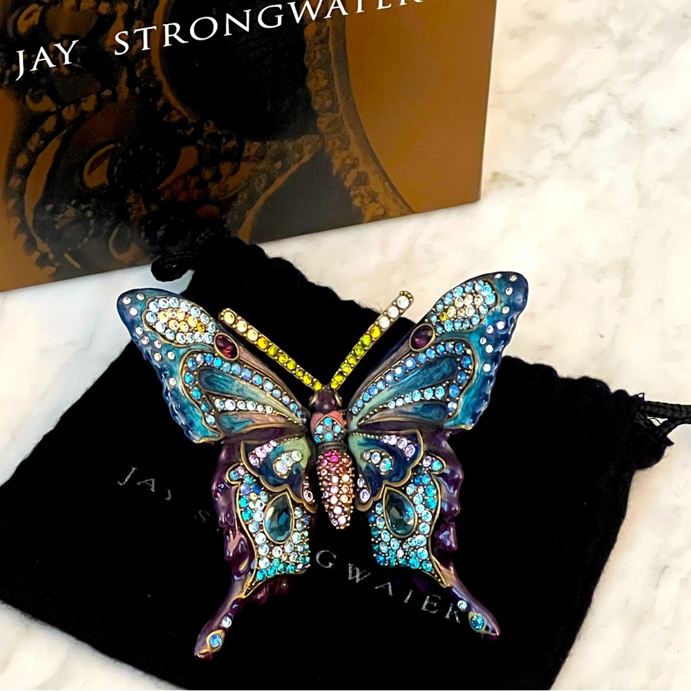 Jay Strongwater Butterfly Enameled Figurine